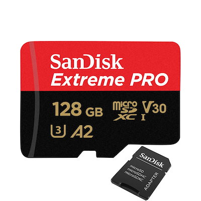 microSDXC 128GB Extreme PRO V30 A2 R:200MB/s W:90MB/s UHS-I U3 Class10...のサムネイル