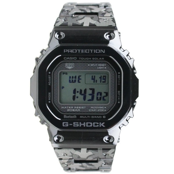 CASIO カシオ G-SHOCK 電波 ソーラー Bluetooth スマートフォンリンク フルメタル ERIC HAZE（エリックヘイズ）コラボ GMW-B5000EH-1