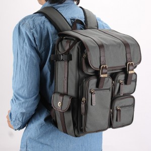 [PRO PP]高度なDSLRカメラ用バックパックバッグ / 生活防水が可能/ ノートパソコン/レインカバー 包含/ NEW PLATINA 2 Backpack - Gray