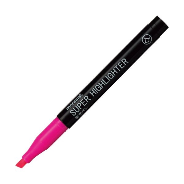 （まとめ）モナミ 蛍光ペン SUPERHIGHLIGHTER 桃 18402 1本 [x300]