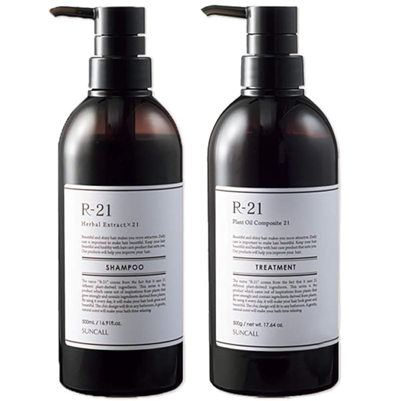 サンコール R-21 シャンプー 500mL + トリートメント 500g ボトル