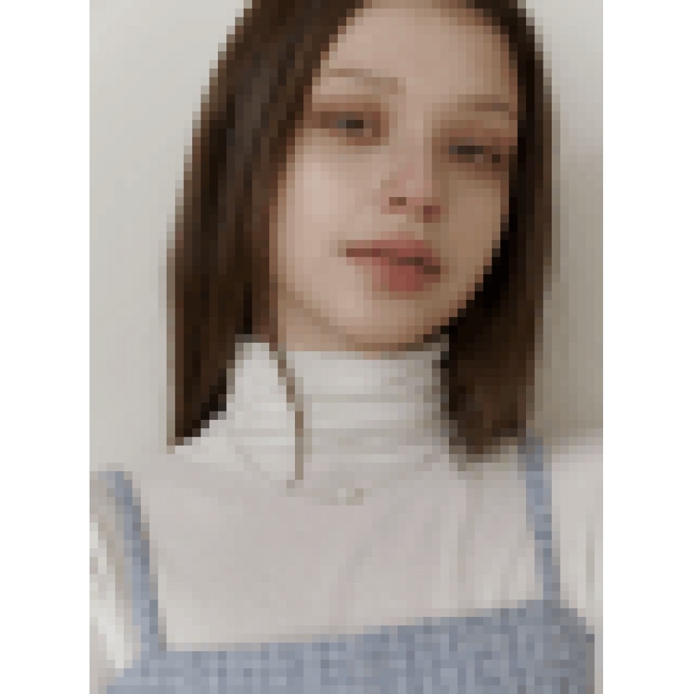 KINDABABY ホワイトキュービックボールパールネックレス