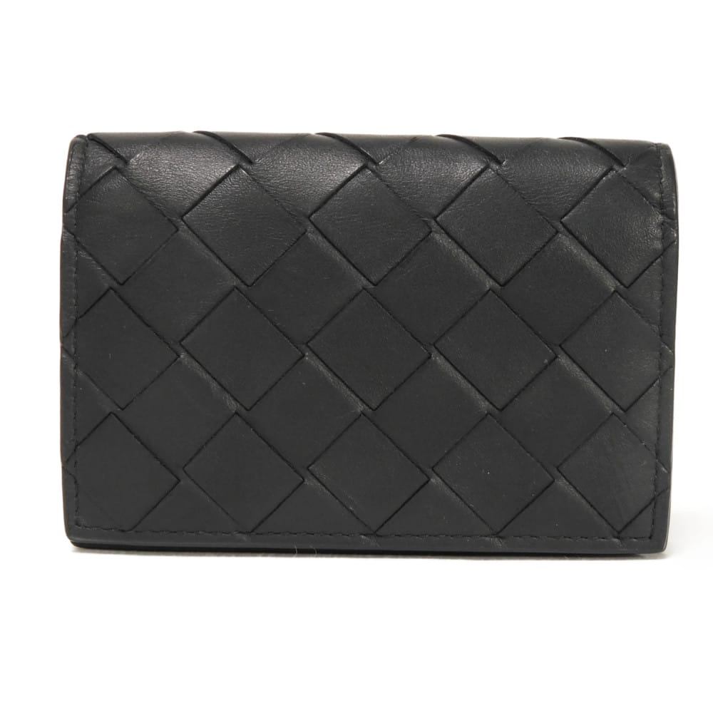 【中古】BOTTEGAVENETA カードケース パスケース RFID ICチップ ビジネス カードホルダー マキシ イントレチャート 605720 VCPQ3 8803