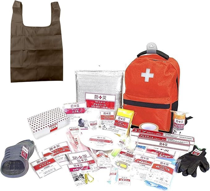 山善(YAMAZEN)【限定エコバック付き】防災バッグ 30点 セット 【防災士監修