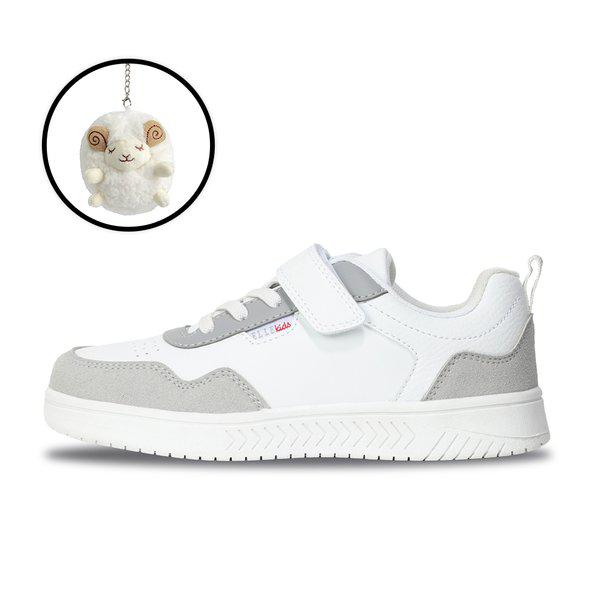 キッズステッピーストラップスニーカーキーリングセットグレーEL4W093GRY-KR