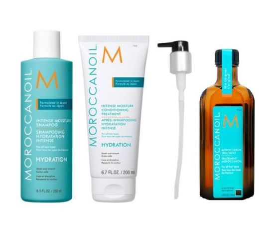 【正規品】モロッカンオイル インテンスモイスチャーシャンプー250ml&インテンスモイスチャーコンディショニングトリートメント200ml&モロッカンオイル トリートメント125ml　セット