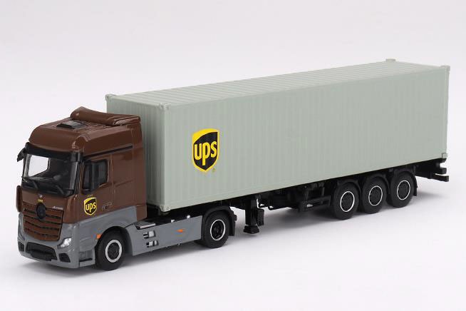MINI－GT 1/64 メルセデス ベンツ アクトロス 40ftコンテナ UPS ヨーロッパ(左ハンドル)【MGT00705-L】 ミニカー MGT00705-L MB アクトロス 40ftコン