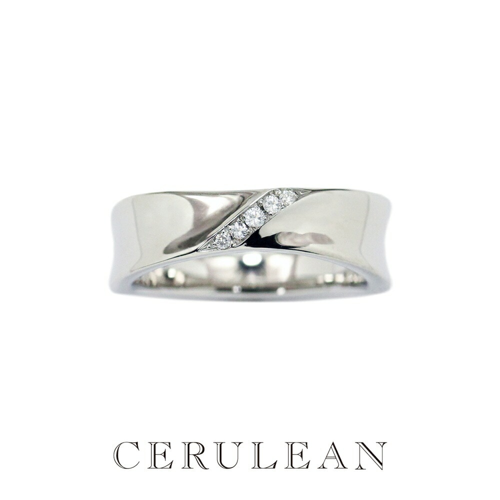 CERULEAN セルリアン リング 指輪 レディース ダイヤモンド 5石 0.04ct 日本製 指輪 上品 ダイヤ シンプル サージカルステンレス アレルギー対応 誕生日 彼女 妻 結婚記念日 ギフ