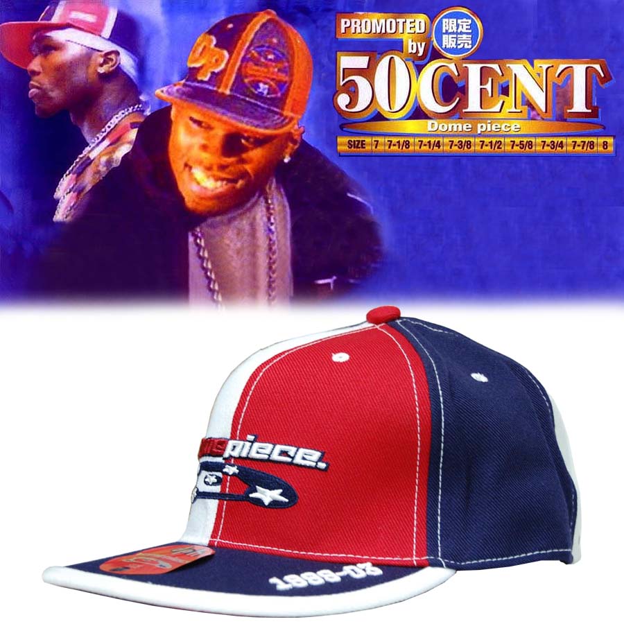 セール 50セント着用 Dome Piese Cap ドームピース キャップ ネイビー レッド メンズ レディース ストリート スタイル HIPHOP ファッション ヒップホップ ウェアー B系