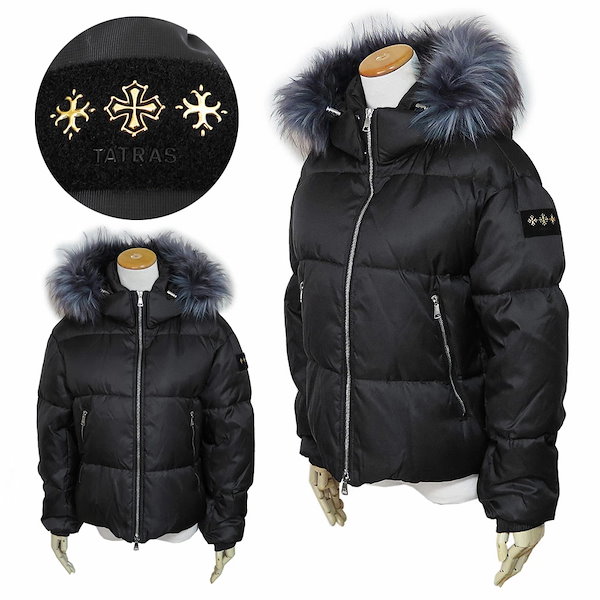 TATRAS ポマ。サイズ2 （M） ファー付きダウンジャケットブラック