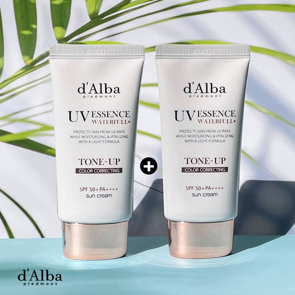 【1+1】 ウォータフル トーンアップ サンクリーム 50ml+50ml SPF 50+, PA ++++ /化粧下地/自然なトーンアップ/ノーファンデ 陶器肌トーンアップクリーム/日焼け止め韓国コス