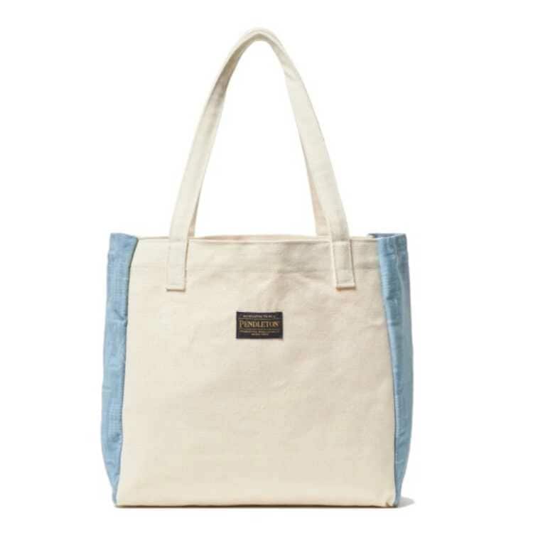 デニム×キャンバストート Harding ブルー 31.5×46×15cm #PDT-000-231010-BLUE