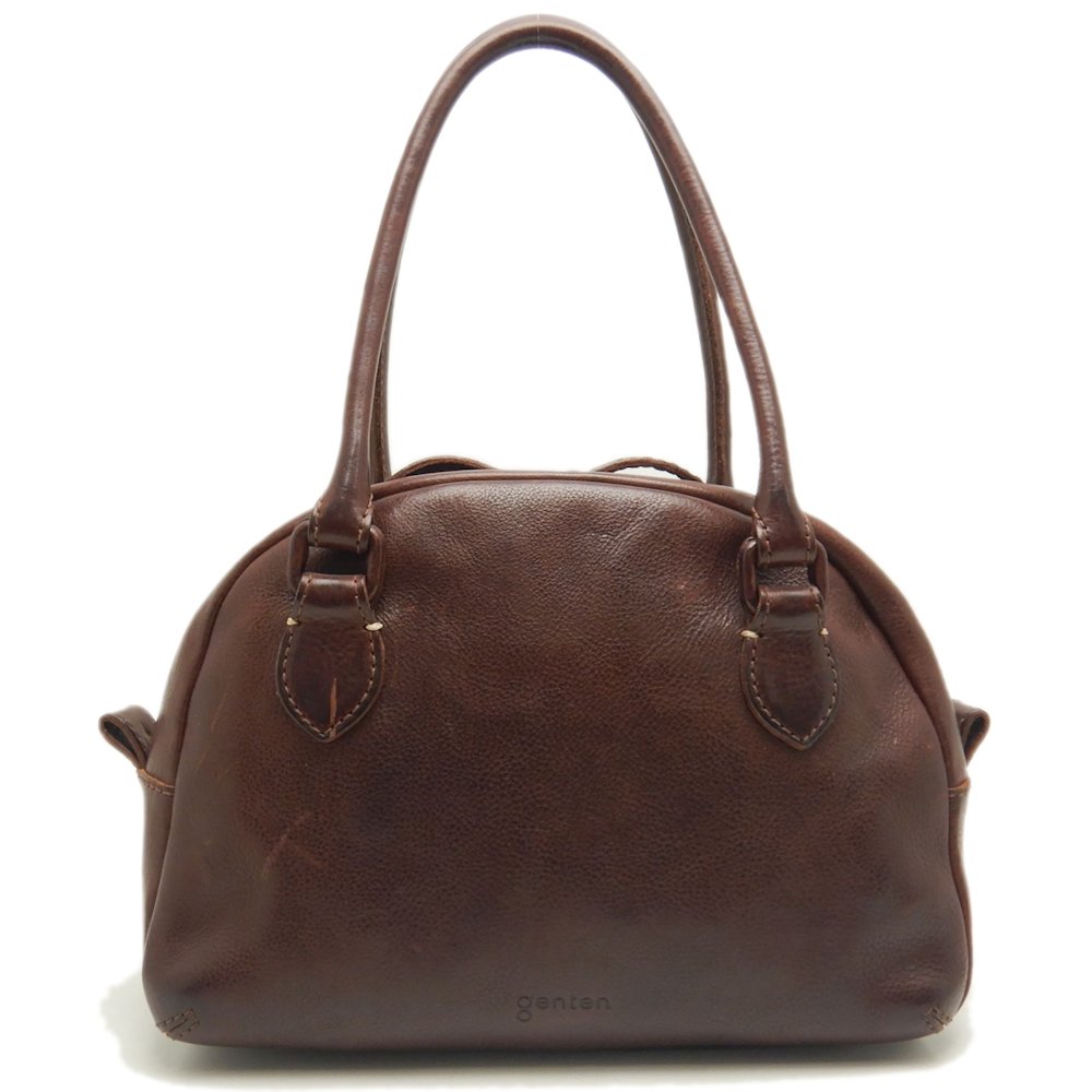 ハンドバッグ レザー ダークブラウン/252719【中古】