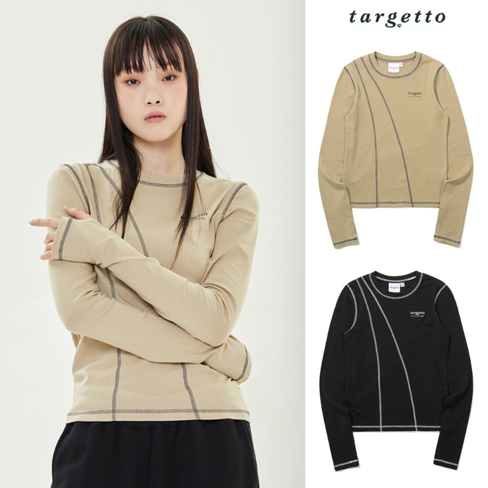 [TARGETTO] STITCH LONG SLEEVE TEE SHIRT