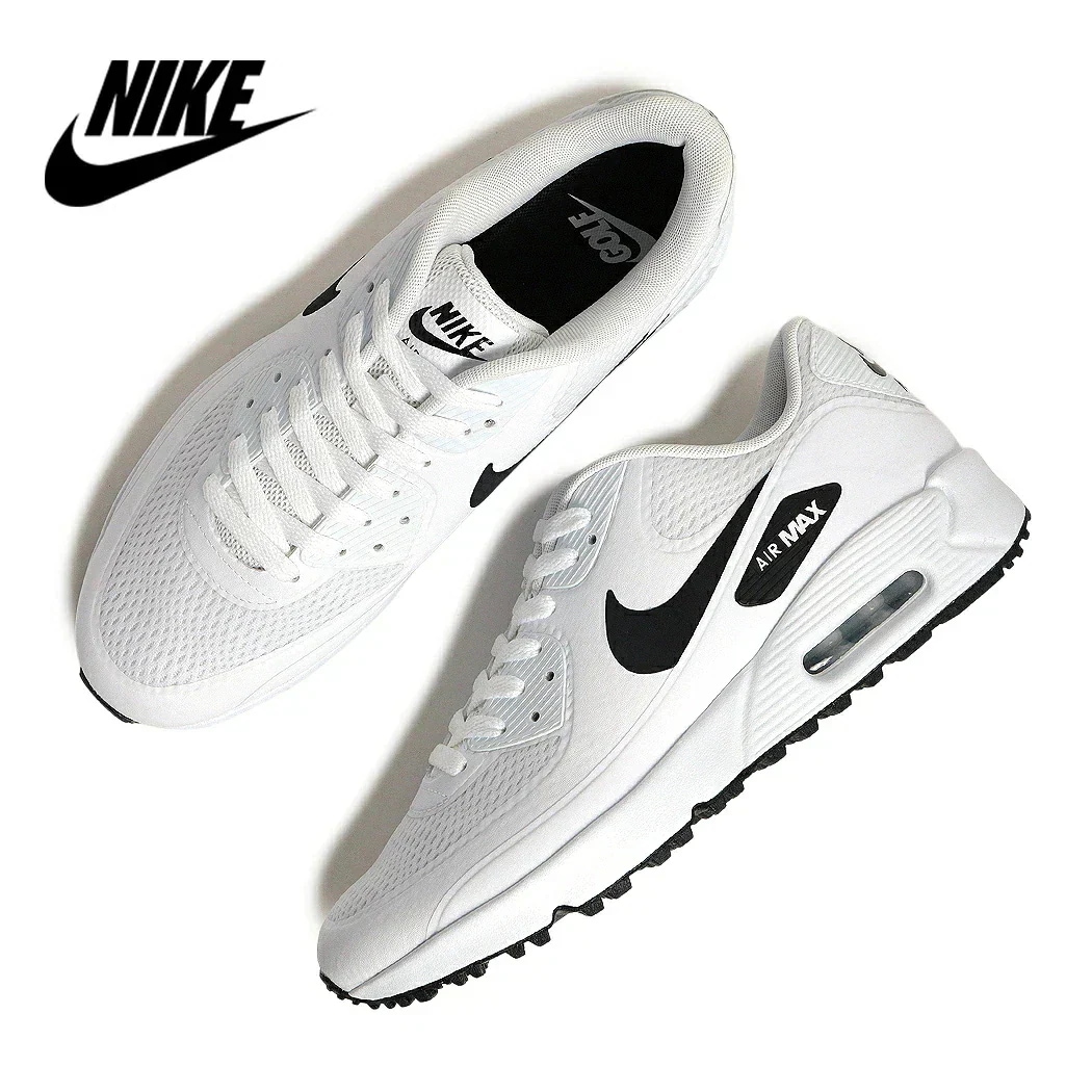 NIKE AIR MAX 90 G "WHITE BLACK" ナイキ エアマックス ゴルフ スニーカー ( GOLF 白 ホワイト 黒 ブラック メンズ ゴルフシューズ CU9978-101 )