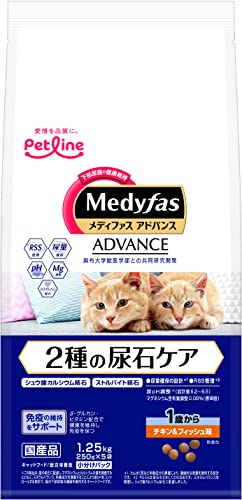 メディファスアドバンス 2種の尿石ケア 1歳から チキン