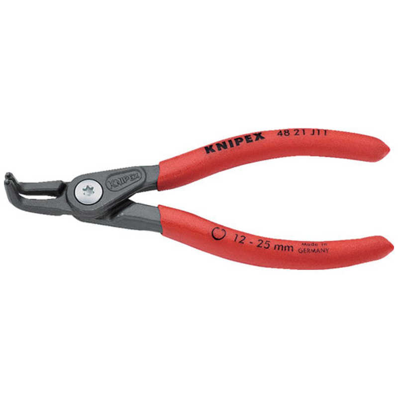 KNIPEX社　穴用スナップリングプライヤｰ 90度12-25mm画像はイメージです実際の商品とは異なります　4821J11