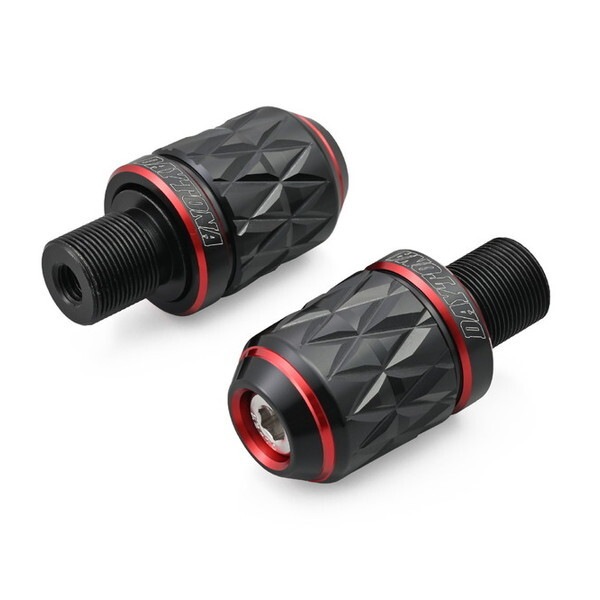 D42608 PREMIUM ZONE バーエンド カワサキ(M17)用 KIRIKO レッド