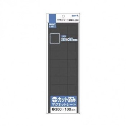 サンケーキコム マグネットシート カット済 10枚セット 片面粘着100×300mm MS-01CUT-10