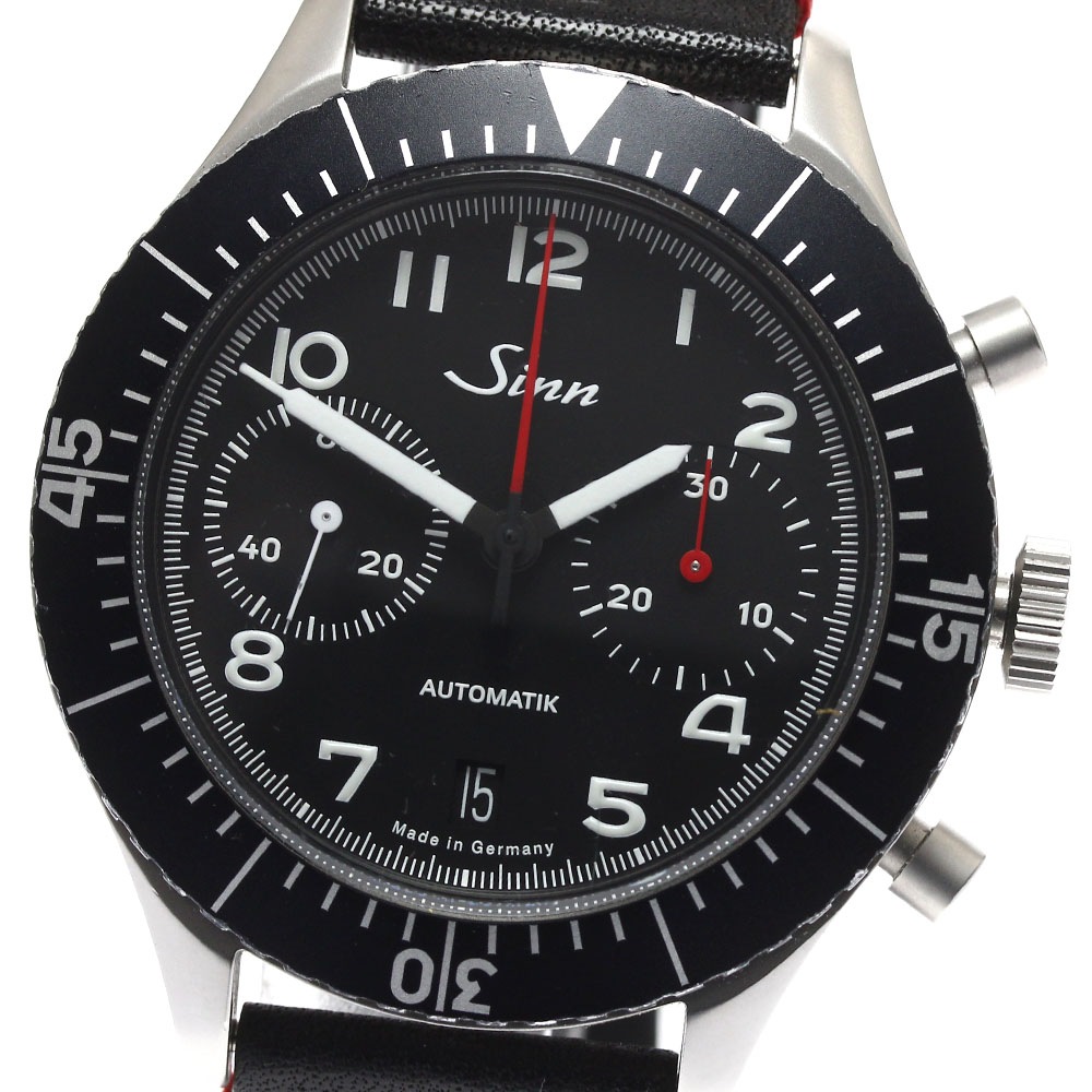ジン Sinn 158 500本限定 クロノグラフ 自動巻き メンズ 箱付き_896387【中古】 337,600円