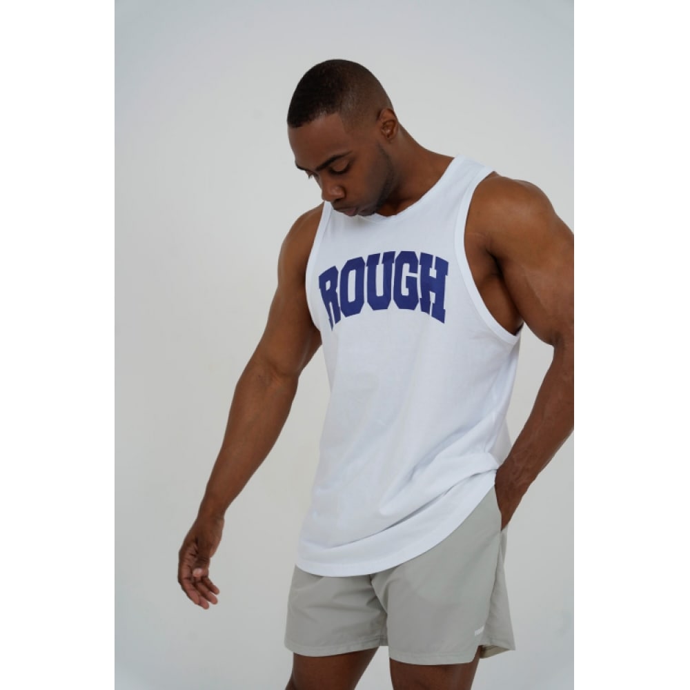 ラフアスレチックラフアーチロゴノースリーブ-ホワイト