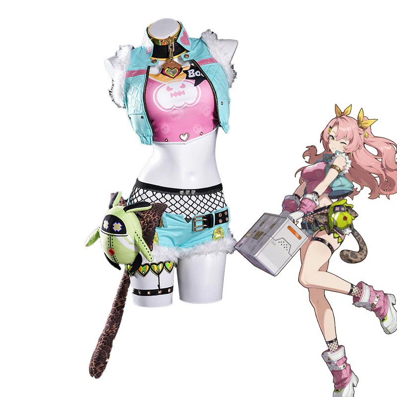 ZZZ Zenless ゾーンゼロニュースキンコスチュームウィッグフルセット素敵なハロウィンコミコン女性衣装カスタマイズ
