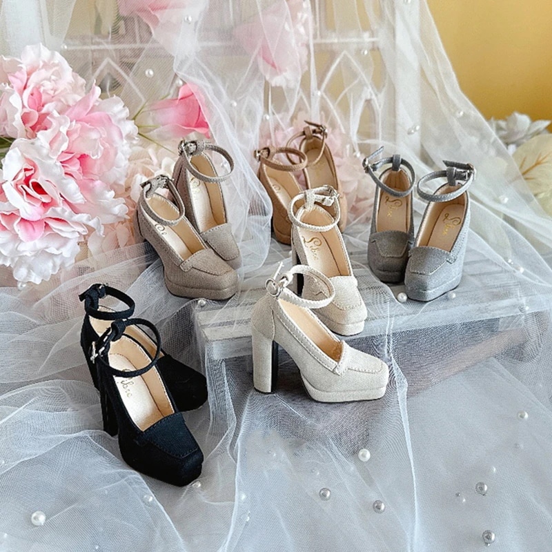 1/3 BJD ドール靴 スクエアトゥハイヒール 5色 SD16/SDGR/DD女の子サイズ球体関節人形用 6,051円