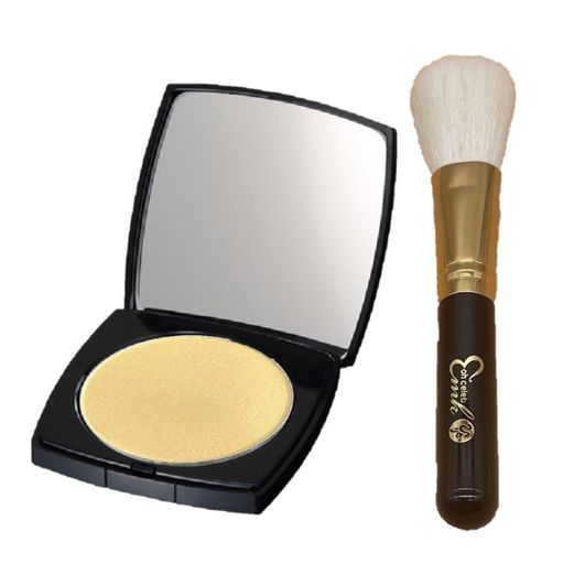 銀座まるかん ohセレブ近未来ゴールド 化粧筆付き フェイスカラー 仕上げパウダー 立体感 コスメ メイク 化粧品