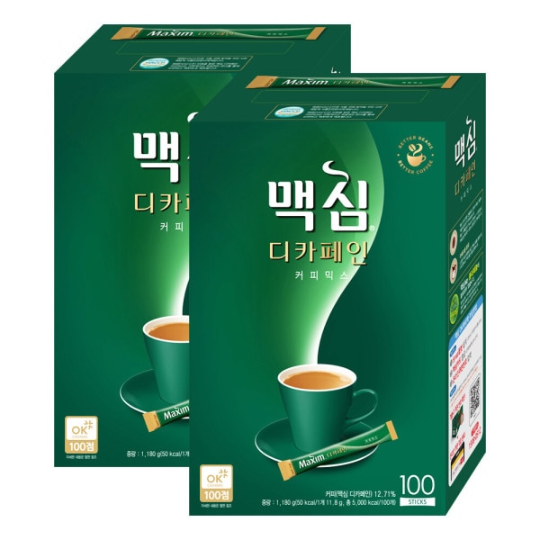 コーヒーミックスのマキシマムデカフェ100本+100本/コーヒー/モカゴールド