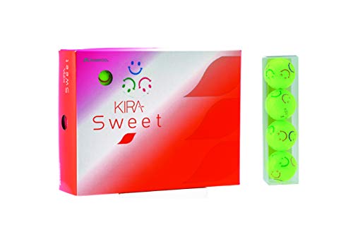 ゴルフボール レディース KIRA SWEET キャラマーク入り 1ダース(12個入り) ライム