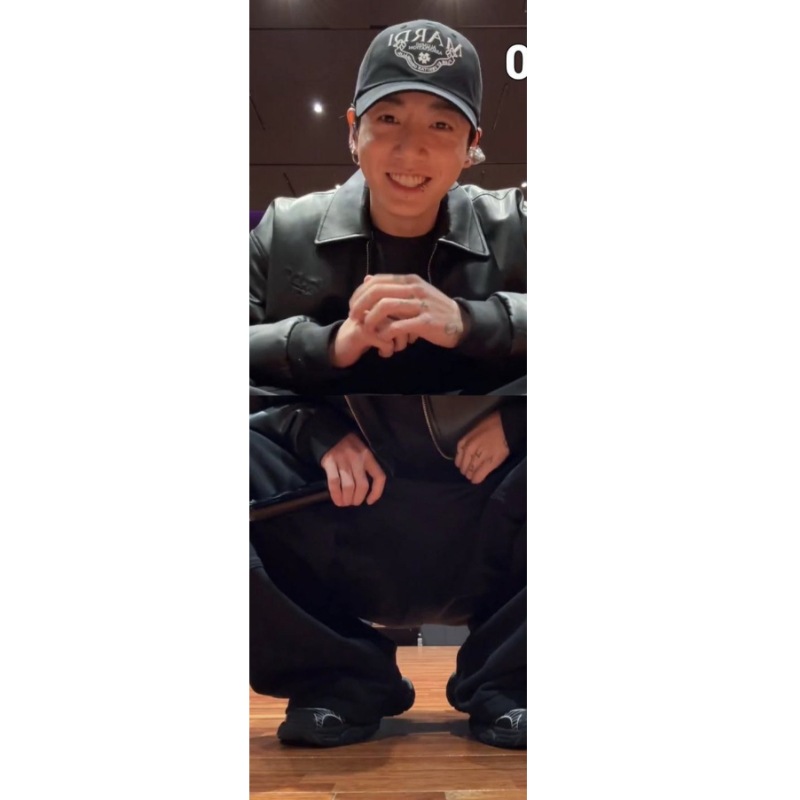 【BTS ジョングク着用】ジョングク ロゴボールキャップ