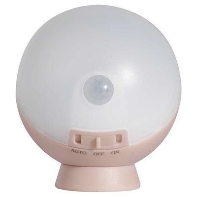 他サイト： ムサシ musashi 照明 てのりまんまるセンサーライト WSL001-SP 代引き不可の商品画像