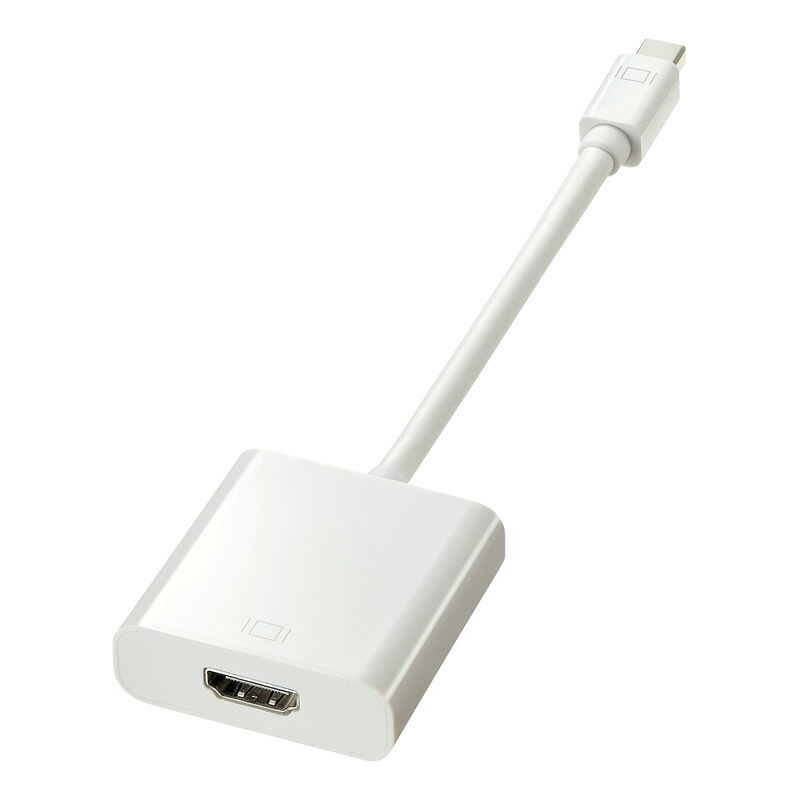 （まとめ買い）ミニDisplayPort-HDMI変換アダプタ AD-MDPPHD01 [x3]
