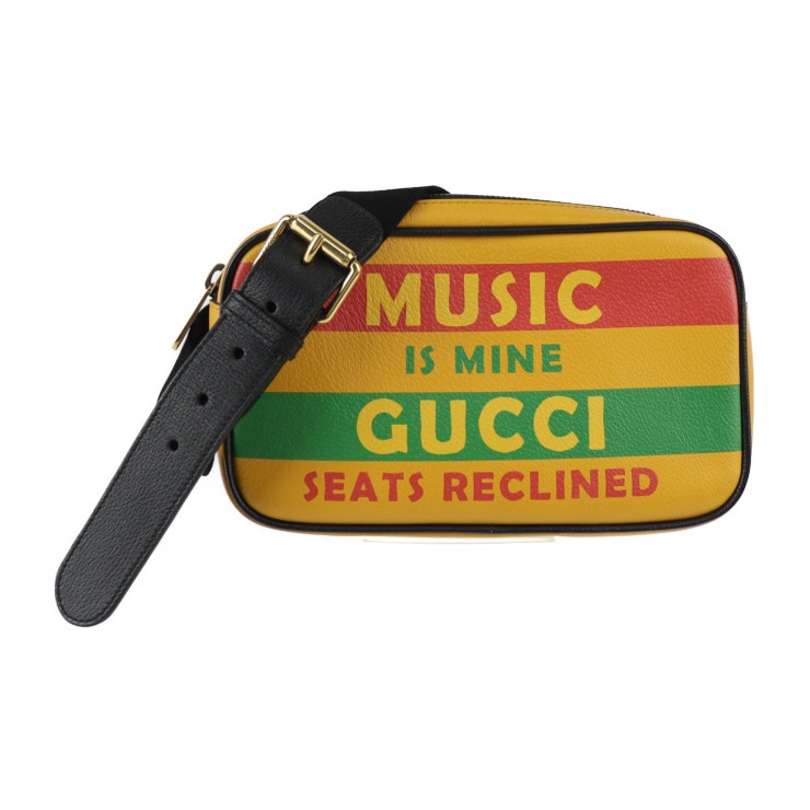 美品 GUCCI グッチ ウエストバッグ 602695 ベルトバッグ SONY MUSIC コラボ レザー イエロー マルチカラー ゴールド金具 100周年記念 ロゴ ボディバッグ ウエストポーチ バ 63,580円