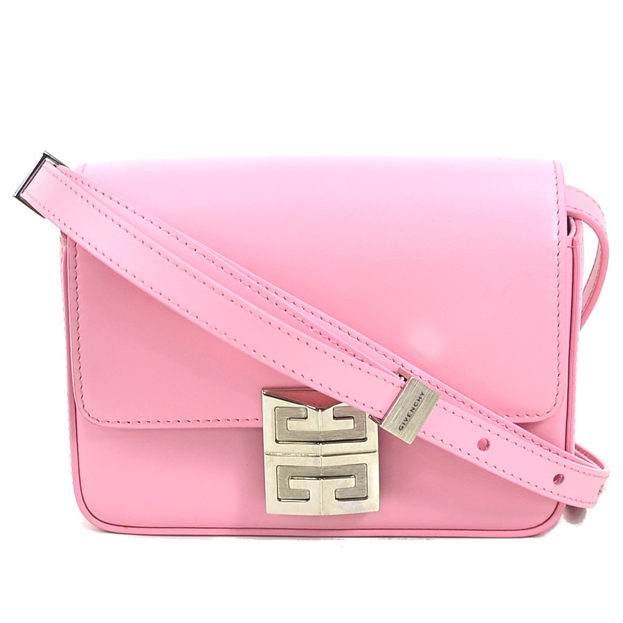 ジバンシィ GIVENCHY ショルダーバッグ レザー ピンク レディース h30394g