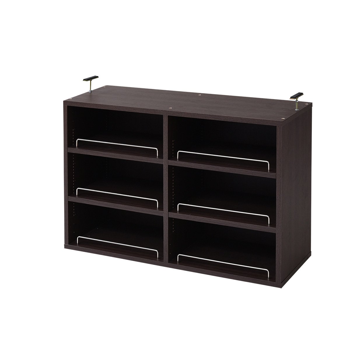 JKプラン MEMORIA 本棚 文庫本 ラック 棚板 1cm 間隔 可動式 深型 オープン 上置き 幅 81 ダークブラウン FRM-0110-DB 10,113円