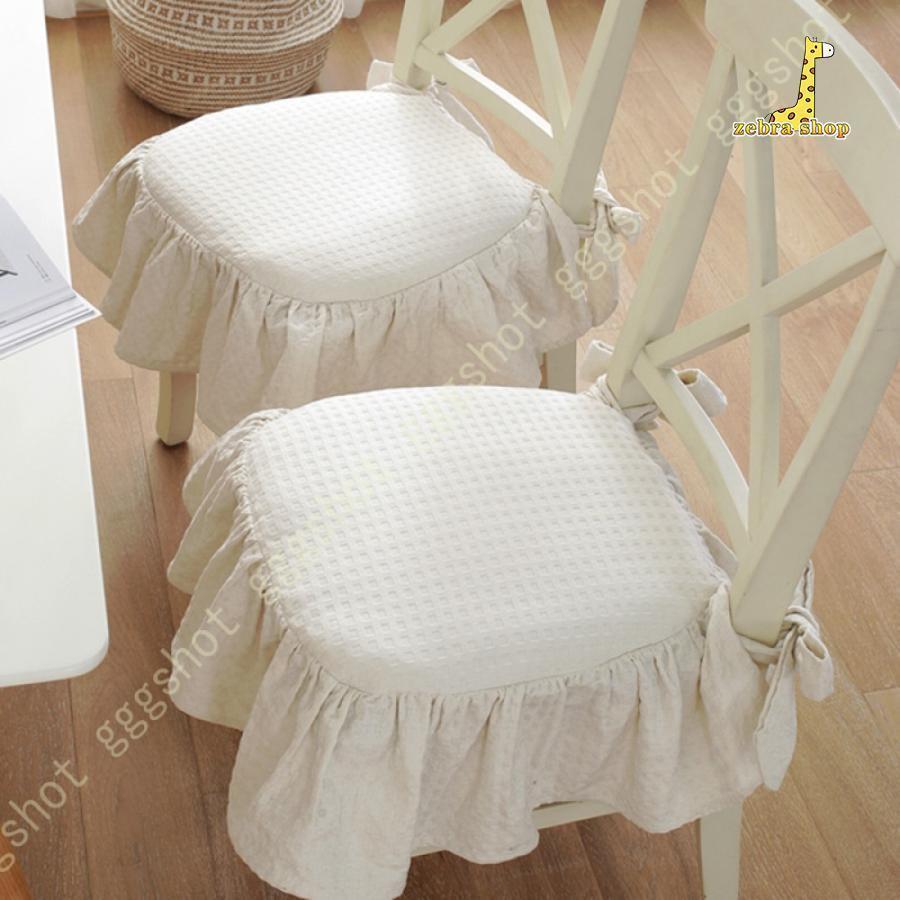 ダイニングチェア クッション 2枚4枚セット 馬蹄型 チェアパッド シートクッション 滑り止め付き カバー仕様 洗える 低反発 無地 通气性 ずれない