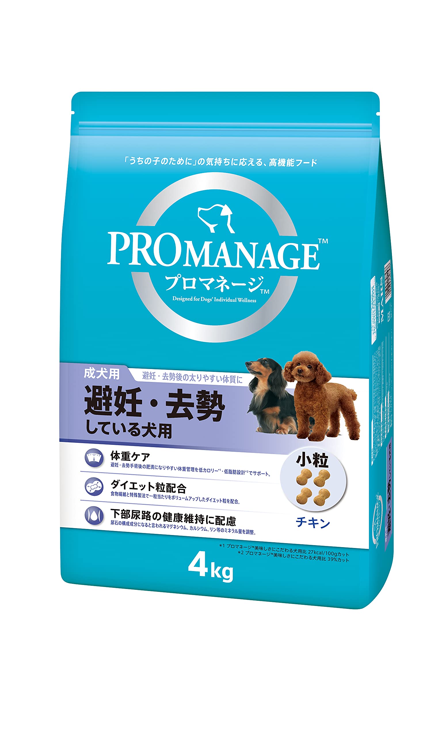 プロマネージ ドッグフード 成犬用 避妊・去勢している犬用 4kg×3 (ケース販売) 11,053円