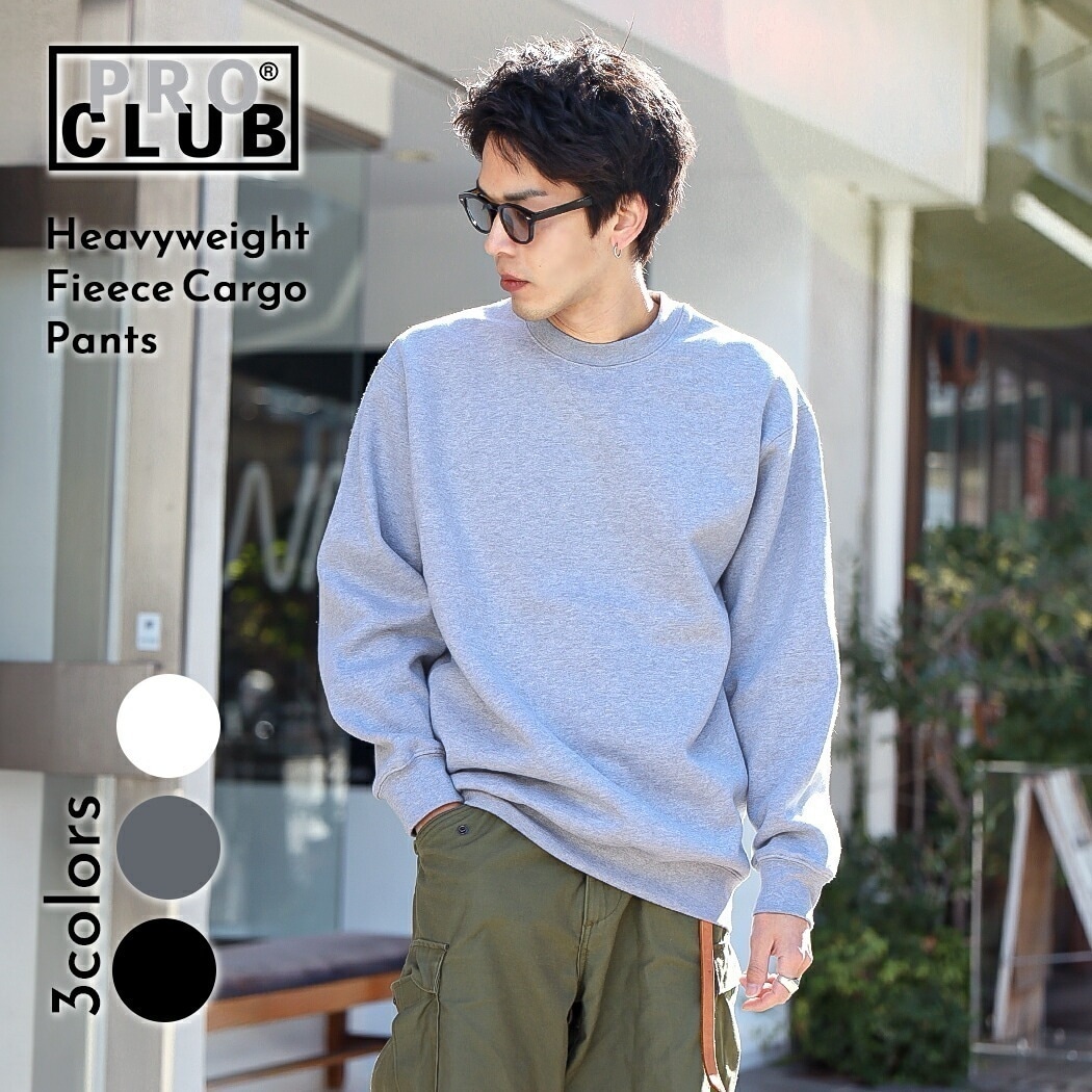 PRO CLUB プロクラブ スウェット クルーネック Heavyweight Crew Neck Fieece Pullover Sweater 