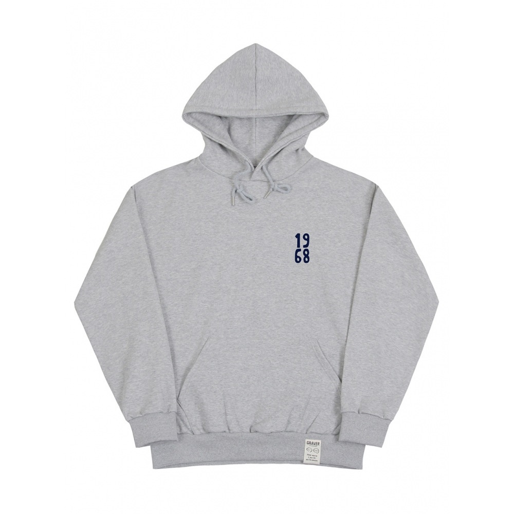 グラバー 1968 スクエアロゴパーカーグレー