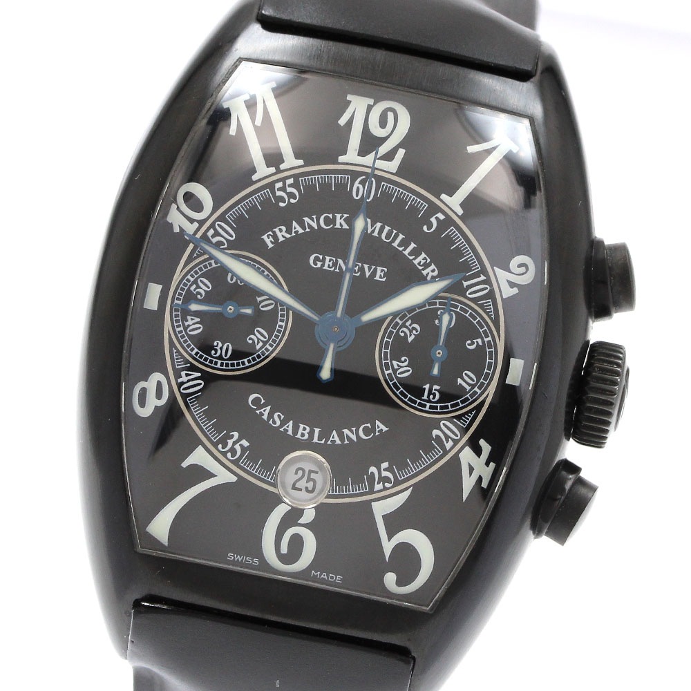 フランクミュラー FRANCK MULLER 8885CCCDTNR カサブランカ ノアール デイト 自動巻き メンズ _918505【中古】