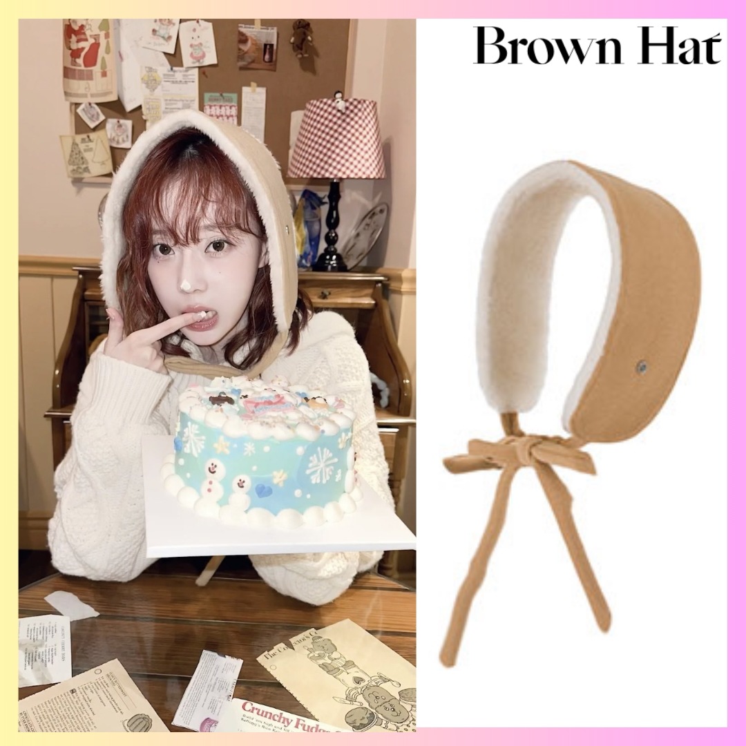 [Aespa WINTER ウィンター 着用] Miu Ear Muffler - 2色 帽子 レディース 韓国 帽子 キャップ + FREE GIFT