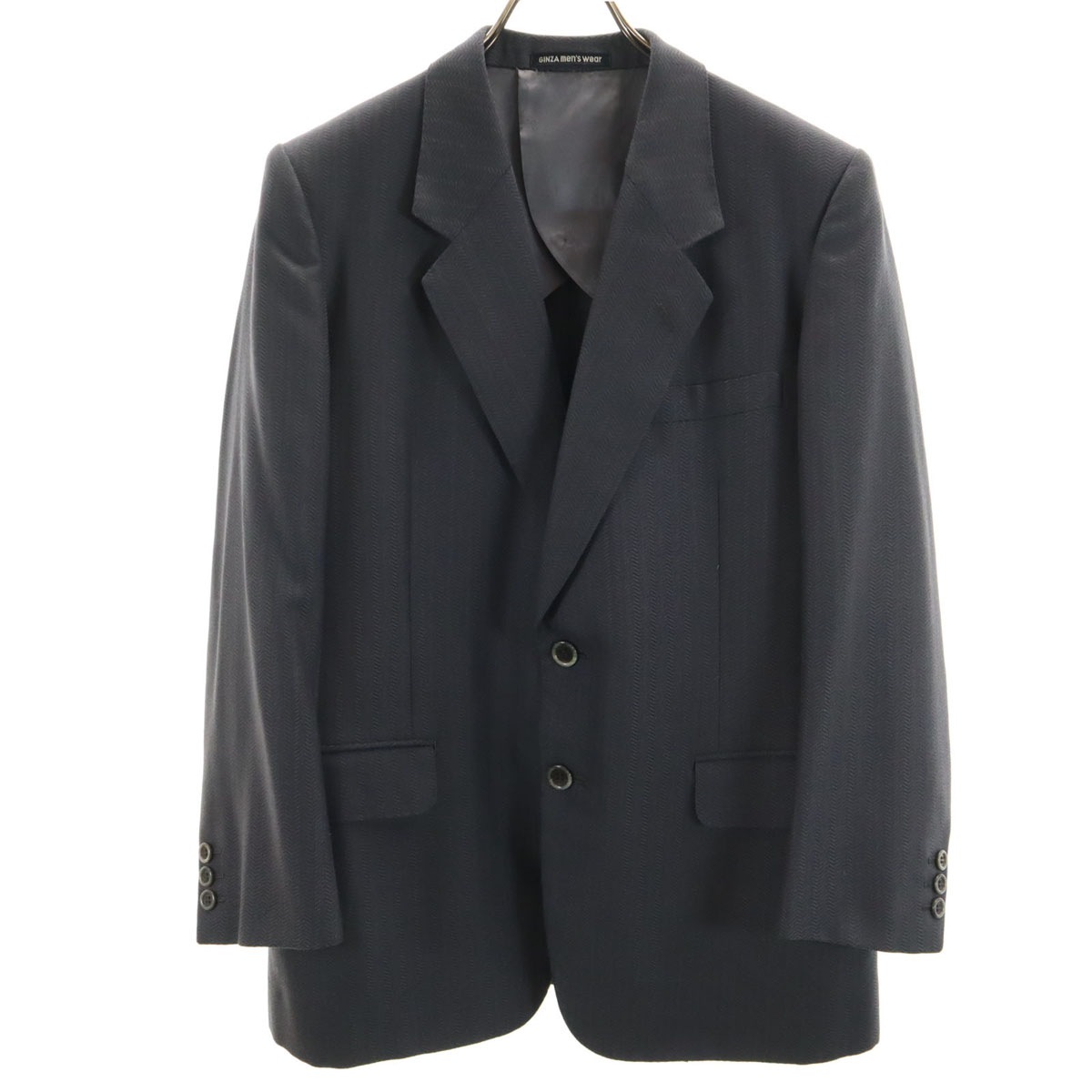 TISSUS LANVIN ティス ランバン 90s オールド テーラードジャケット グレー系 メンズ 古着