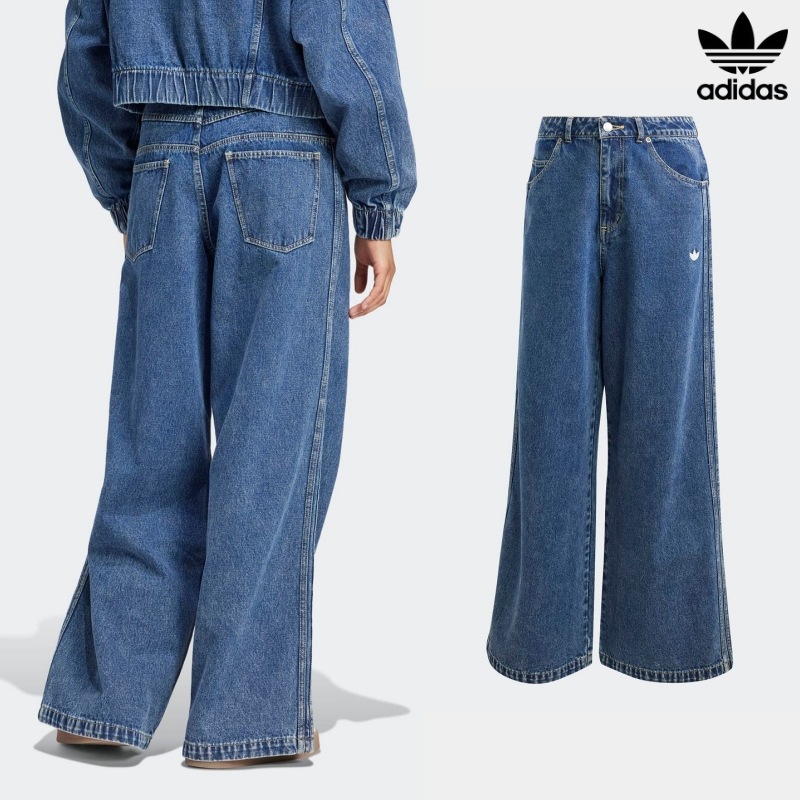 [ADIDAS] アディダス レディース プレミアム エッセンシャル デニム バルーン パンツ / DENIM