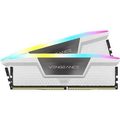 他サイト： CMH32GX5M2B5200C40W DDR5 5200MHz 32GB(16GBx2) UDIMM 40-40-40-77 XMP 3.0 VENGEANCE RGB DDR5 White 1.2の商品画像