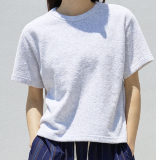 ファサードパターン Soft Terry T-shirt Melange Grey