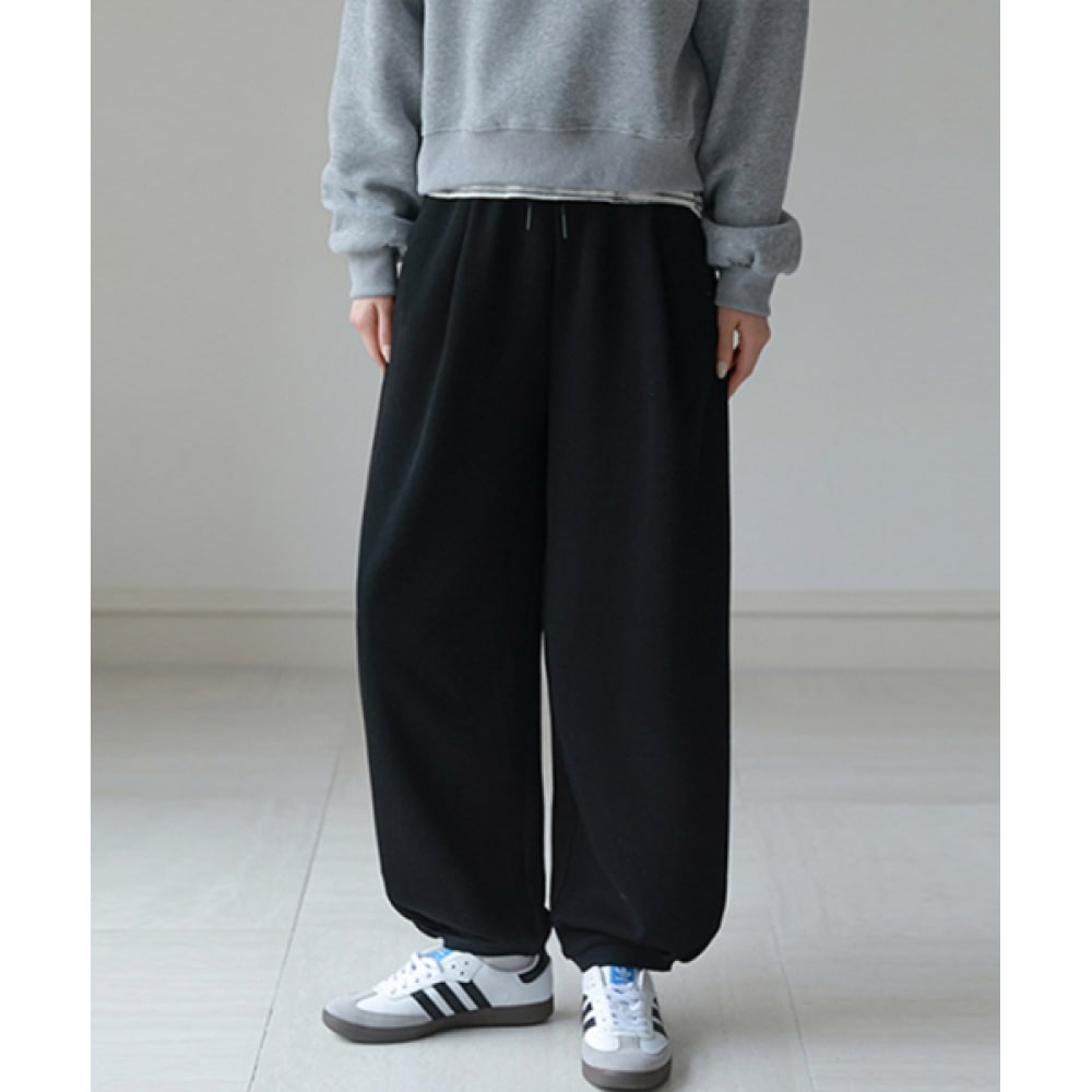 FRENCHCHICリラックスバルーンフィットトレーニングジョガーパンツ