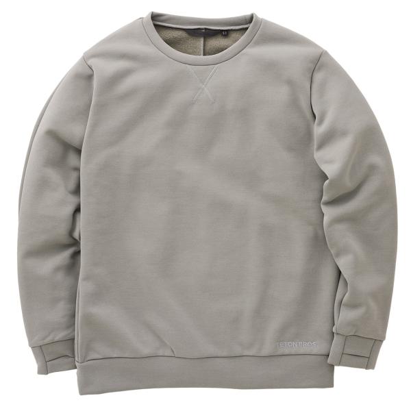【Teton Bros. ティートンブロス】OCTA FLEECE CREW オクタフリースクルー 軽量 高保温 速乾 防寒 フリース トレーナー アウトドア キャンプ GRAY