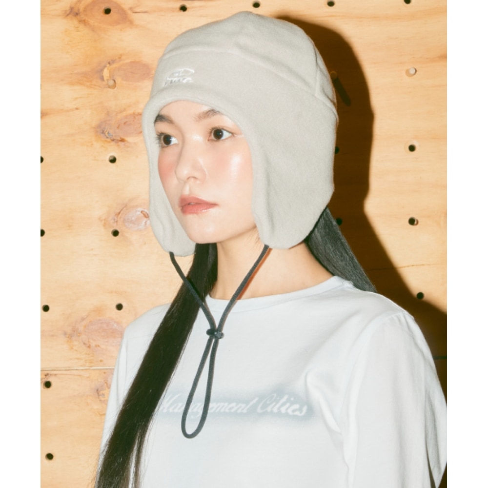 LMC オーバルグローブフリースイヤーフラップビーニーダークベージュ