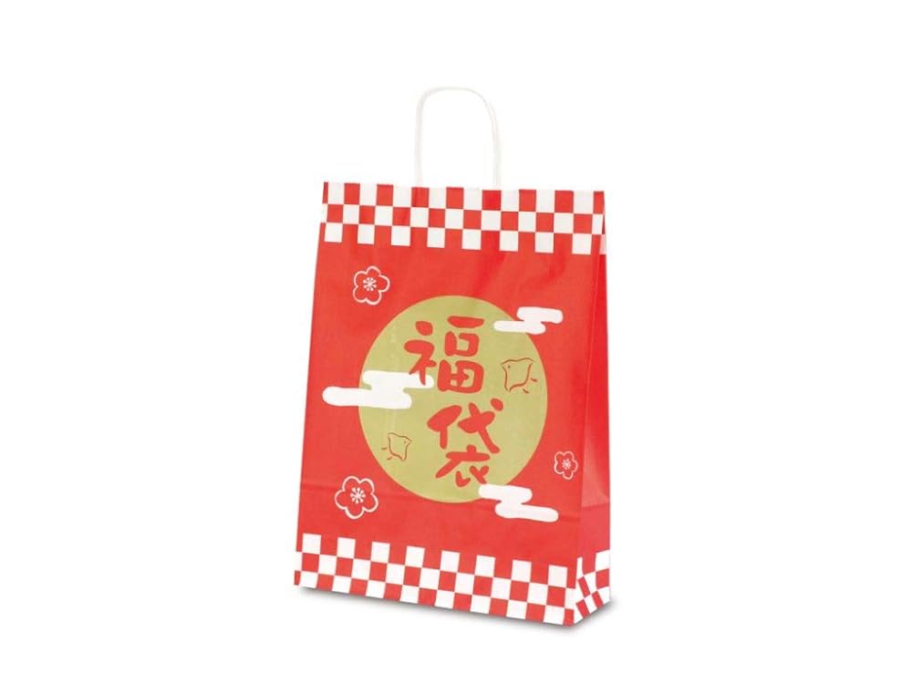 手提げ袋 紙袋 T-8 福袋ふくまる 50枚 セット